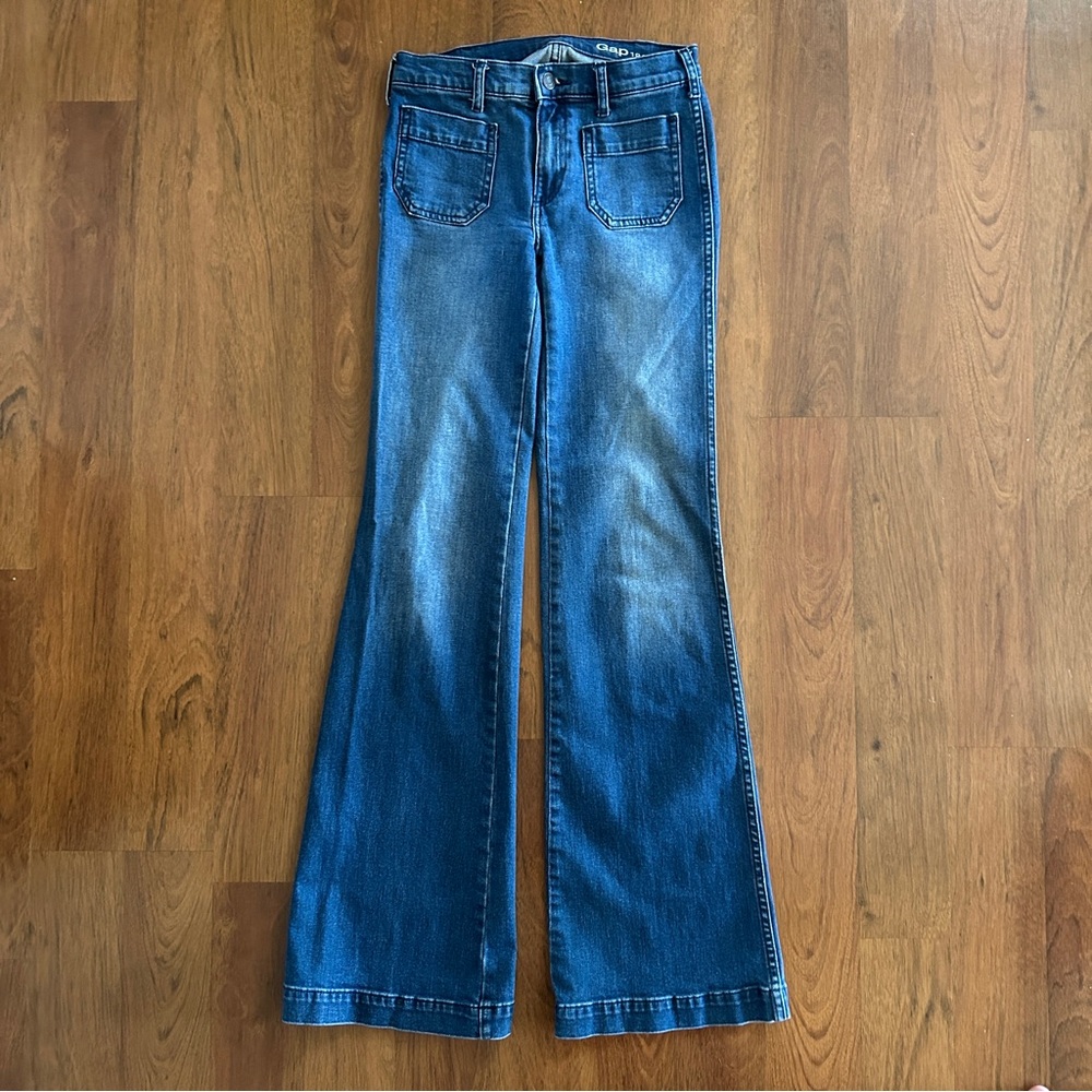 Gap Blue Flared Women Jeans size 00 regular
